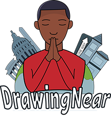 Man praying for the city